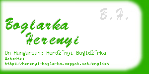 boglarka herenyi business card